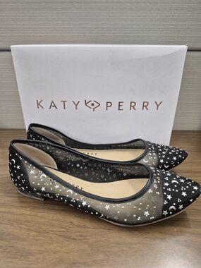 Katy Perry Collections Black Star & Moon Ballet Flats